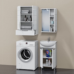 СанТа Мебель для ванной Родос 50 N R белая – фотография-3